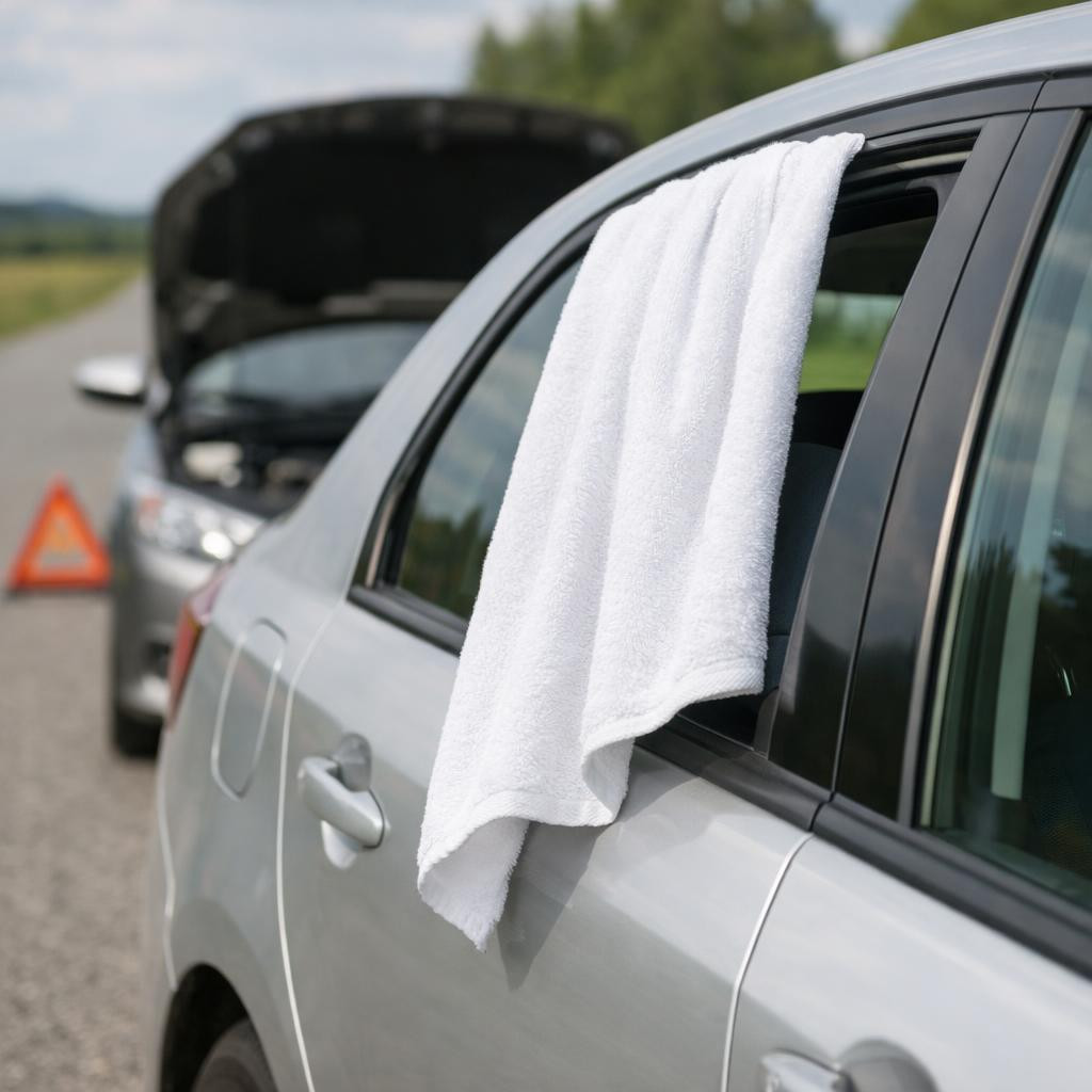 Por qué conviene llevar una toalla blanca en el coche y qué significa 2026-08-14