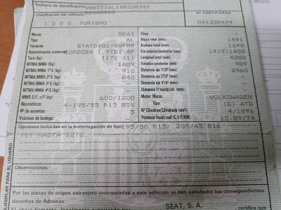 SEAT CORDOBA BERLINA (6L2)
