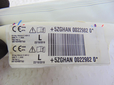 AIRBAG CORTINA DELANTERO IZQUIERDO, PEUGEOT, 508