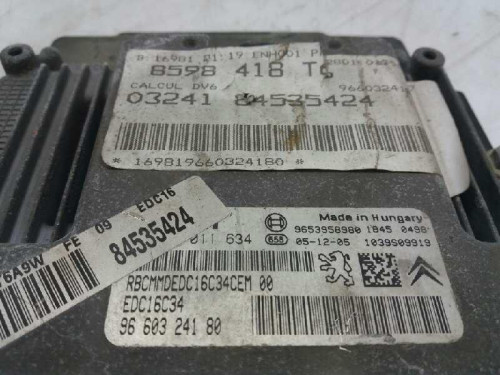 CENTRALITA MOTOR UCE Peugeot 307 BERLINA (S2) 