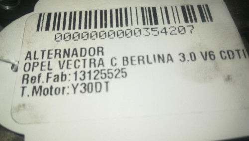  ALTERNADOR OPEL VECTRA C BERLINA 