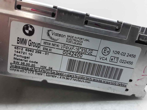 SISTEMA AUDIO / RADIO CD BMW SERIE 1 BERLINA (E81/E87) 