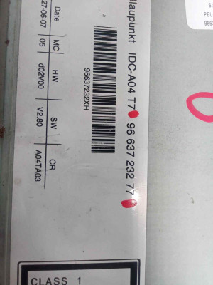 SISTEMA AUDIO / RADIO CD, PEUGEOT, 308