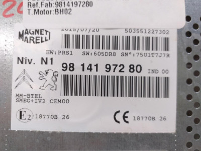 SISTEMA NAVEGACION GPS, PEUGEOT, 208