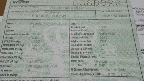  HYUNDAI GETZ (TB) 