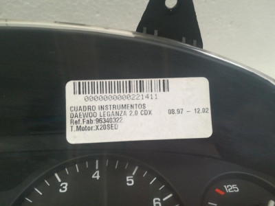 CUADRO INSTRUMENTOS, DAEWOO, LEGANZA