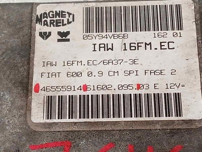 CENTRALITA MOTOR UCE, FIAT, SEICENTO (187)