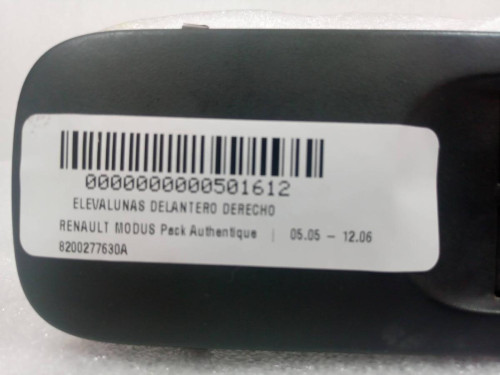  ELEVALUNAS DELANTERO DERECHO RENAULT MODUS I 