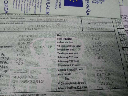  CITROEN SAXO 