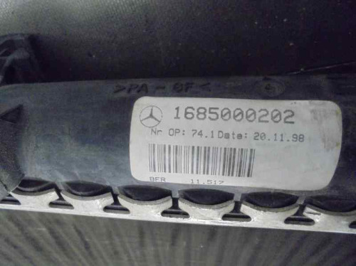  RADIADOR AGUA Mercedes-Benz CLASE A (BM 168) 