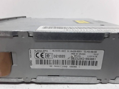 SISTEMA AUDIO / RADIO CD, Seat, IBIZA (6L1)