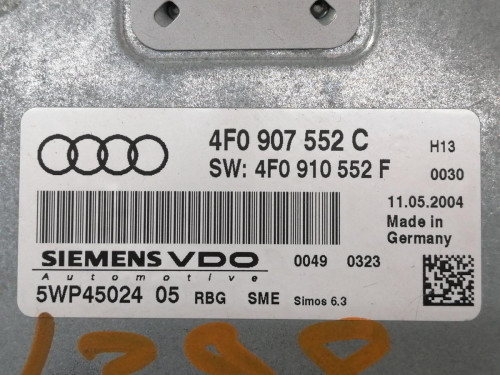  CENTRALITA MOTOR UCE, AUDI, A6 BERLINA (4F2) 