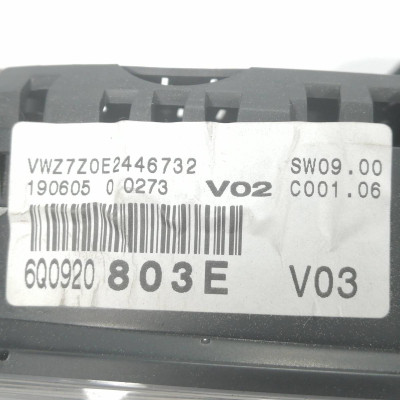 CUADRO INSTRUMENTOS, VOLKSWAGEN, POLO IV (9N3)