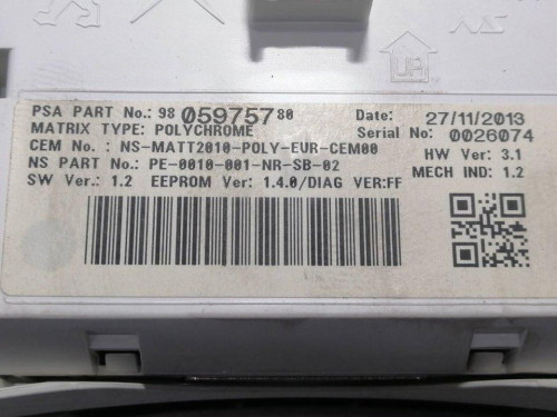  CUADRO INSTRUMENTOS PEUGEOT 508 SW 