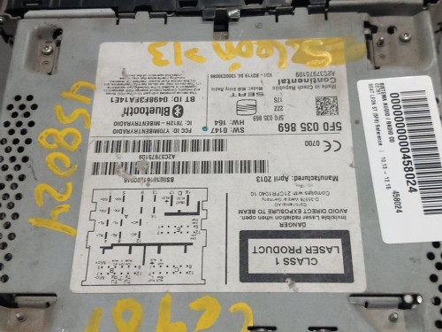  SISTEMA AUDIO / RADIO CD SEAT LEON ST 5F8 