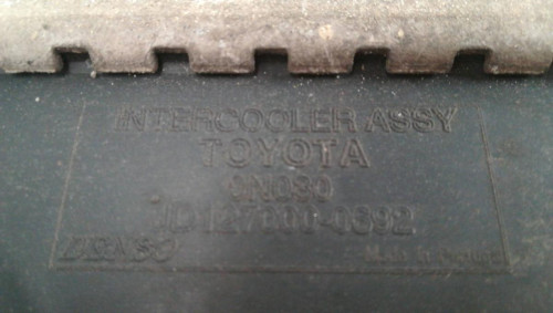  INTERCOOLER TOYOTA AURIS (E15) 