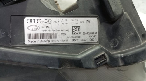 FARO DERECHO, AUDI, A1 (8X1)