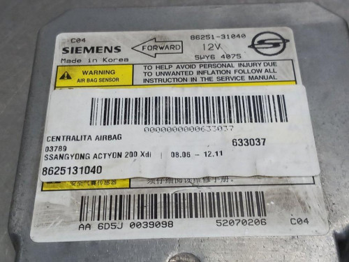  CENTRALITA AIRBAG SSANGYONG ACTYON 