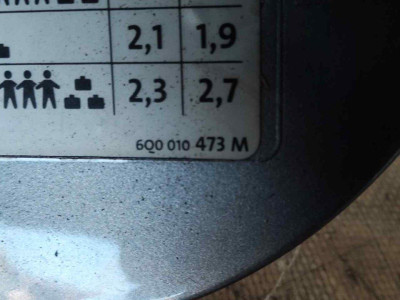 TAPA EXTERIOR COMBUSTIBLE, Volkswagen, POLO IV (9N3)