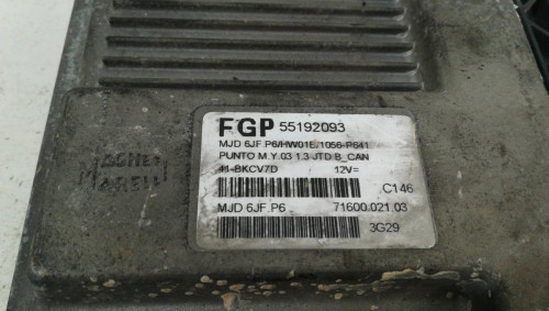  CENTRALITA MOTOR UCE Fiat II PUNTO (188) BERLINA 