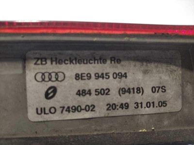PILOTO TRASERO CENTRAL, AUDI, A4 AVANT (8E)