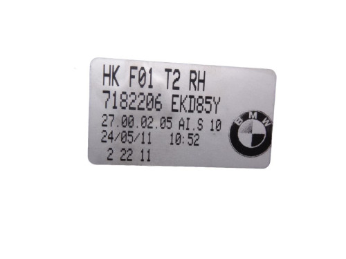 PILOTO TRASERO DERECHO INTERIOR BMW SERIE 7 (F01/F02) 
