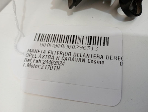  MANETA EXTERIOR DELANTERA DERECHA OPEL ASTRA H CARAVAN 