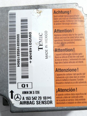 CENTRALITA AIRBAG, MERCEDES-BENZ, CLASE ML (BM 163)