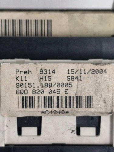  MANDO CALEFACCION / AIRE ACONDICIONADO Volkswagen POLO IV (9N1) 