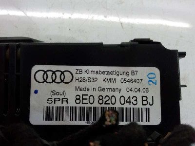 MANDO CLIMATIZADOR, AUDI, A4 BERLINA (8E)
