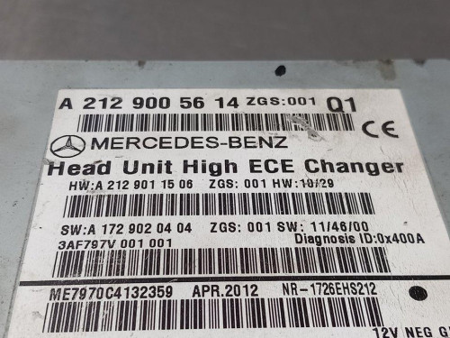  SISTEMA AUDIO / RADIO CD, MERCEDES-BENZ, CLASE E (BM 212) LIM. 