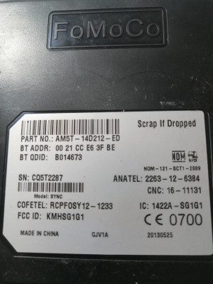 MODULO CONFORT, FORD, C-MAX (CB7)