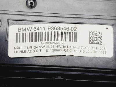 MANDO CLIMATIZADOR, BMW, SERIE 3 BERLINA (F30N)