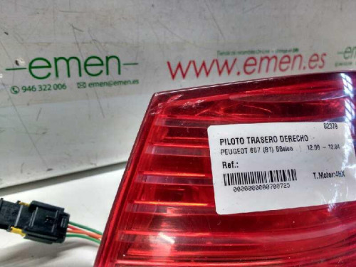  PILOTO TRASERO DERECHO PEUGEOT 607 (S1)(12.2000) 