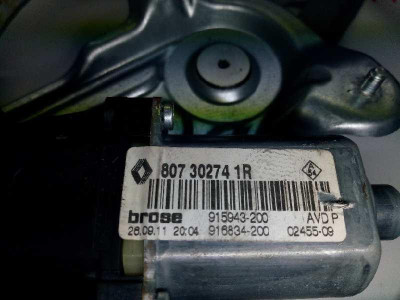 ELEVALUNAS DELANTERO DERECHO, RENAULT, SCENIC III (JZ)