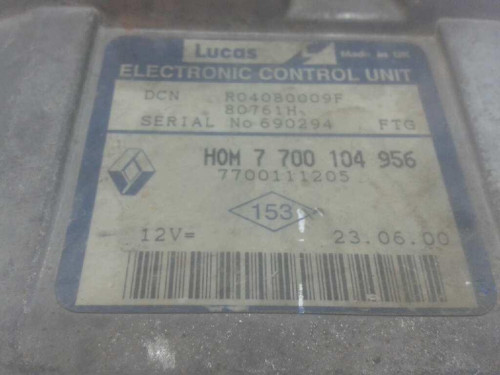  CENTRALITA MOTOR UCE Renault CLIO II FASE I (B/CB0) 