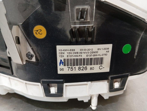  CUADRO INSTRUMENTOS, PEUGEOT, 208 
