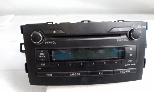  SISTEMA AUDIO / RADIO CD, TOYOTA, AURIS (E15) 