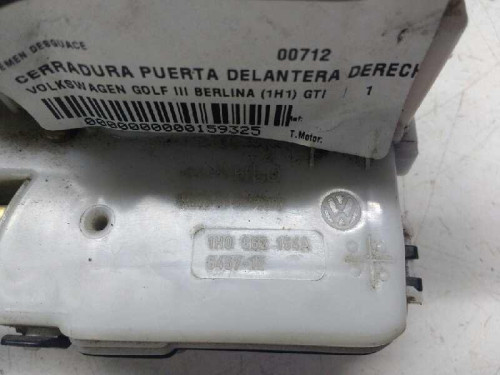 CERRADURA PUERTA DELANTERA DERECHA Volkswagen GOLF III (1H1)(11.1991) 