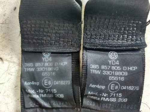  JUEGO CINTURONES TRASERO Volkswagen PASSAT BERLINA (3B3) 