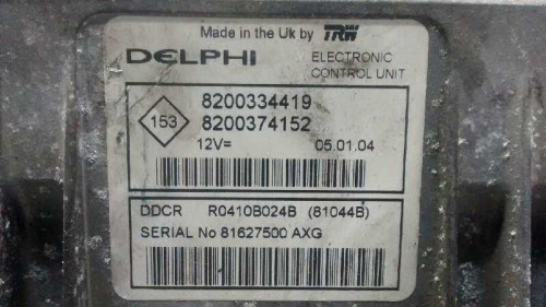  CENTRALITA MOTOR UCE RENAULT MEGANE II BERLINA 3P 