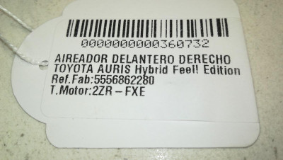 NO IDENTIFICADO, TOYOTA, AURIS (E18)