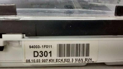 CUADRO INSTRUMENTOS, KIA, SPORTAGE (KM)