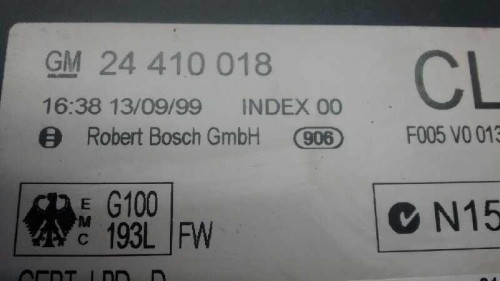  MODULO ELECTRONICO OPEL ASTRA G BERLINA 