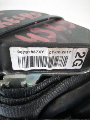 CINTURON SEGURIDAD TRASERO IZQUIERDO, PEUGEOT, 2008