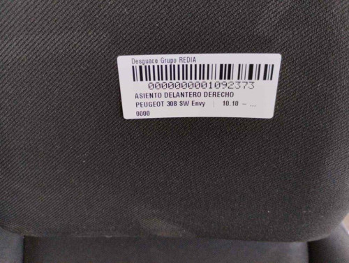  ASIENTO DELANTERO DERECHO PEUGEOT 308 SW 