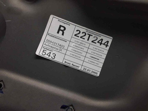ELEVALUNAS TRASERO DERECHO Mercedes-Benz CLASE B (BM 245) 