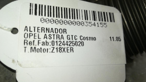  ALTERNADOR Opel ASTRA H GTC 