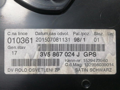 GUARNECIDO PUERTA TRASERA DERECHA, SKODA, SUPERB BERLINA (3V3)