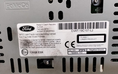 SISTEMA AUDIO / RADIO CD, Ford, KUGA (CBS)